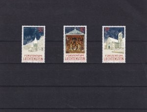 SA26d Liechtenstein 1992 Christmas Cribbs and Chapels from Triesen, mint stamps