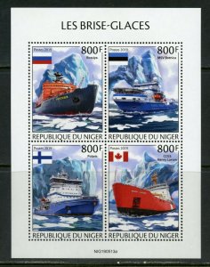 NIGER 2019 ICEBREAKERS SHEET MINT NH