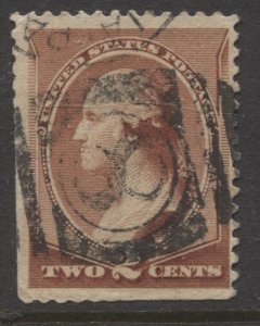STAMP STATION PERTH USA #210 Used 1883