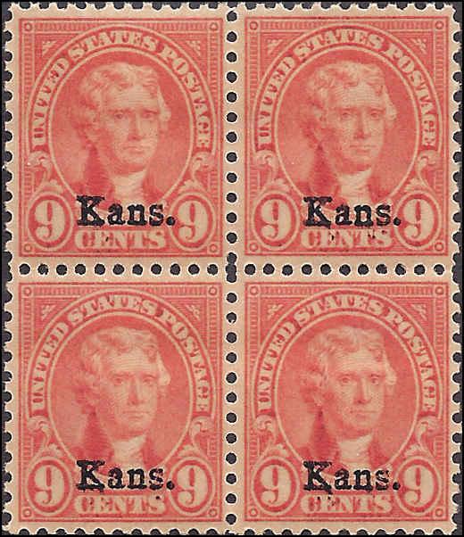 667 Mint,OG,NH... Block of 4... SCV $110.00