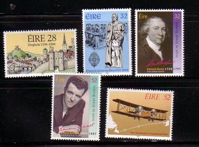 Ireland Sc 939-43 1994 Anniversaries stamp set mint NH