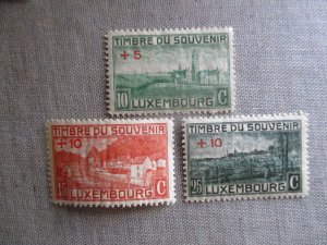 Luxembourg, Scott# B1-B3, MH
