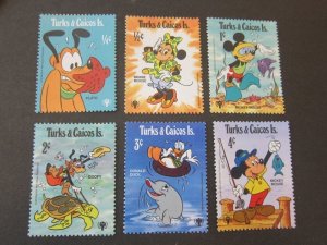 Turks & Caicos Islands 1979 Sc 399-404 Disney MNH