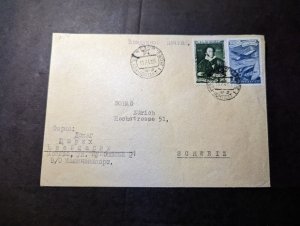 1949 Russia USSR Cover Moscow to Zurich Switzerland
