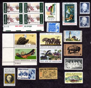 USA  Scott # 1384-1409 MH / MNH  CAT = $ 5.00   Lot 220345 -09