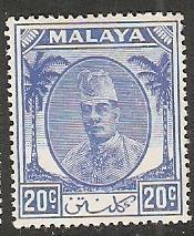 1951 Malaya Kelantan Scott 58 Sultan Ibrahim MLH