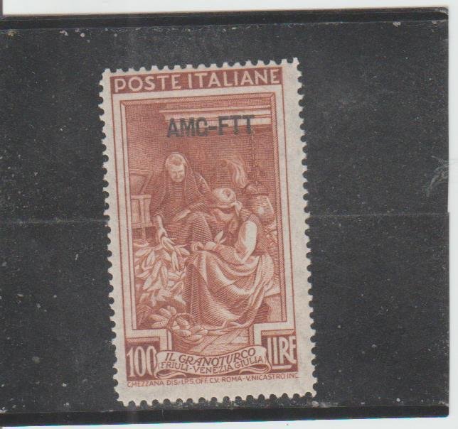 Trieste  Scott#  107  MH  (1950 Overprinted)