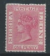 Sierra Leone #23 Mint No Gum 1p Queen Victoria Wmk. 2