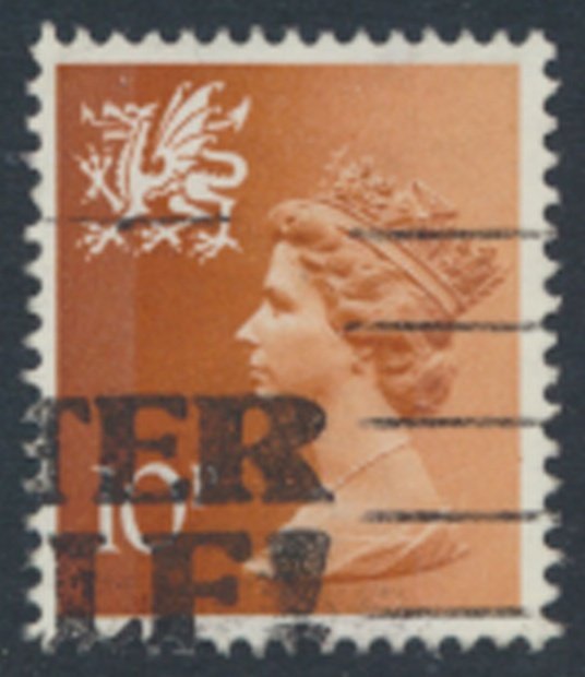 GB Wales   SC# WMMH13  SG W28  Used 2 phosphor bands see details & scans