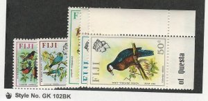 Fiji, Postage Stamp, #306, 309, 316-318 Mint NH, 1971 Birds