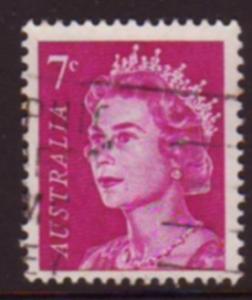 Australia 1966 Sc#402A, SG#388a 7c Purple Queen Elizabeth. USED