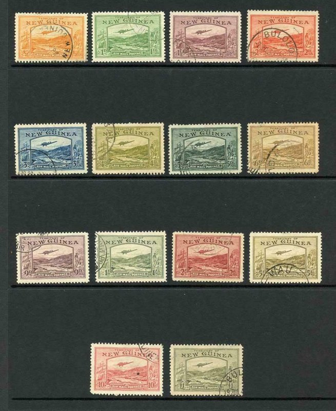 New Guinea SG212/25 Set of 14 Superb used Cat 850 pounds