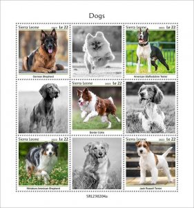 2023/03 - SIERRA LEONE - DOGS       5V  complet set    MNH **