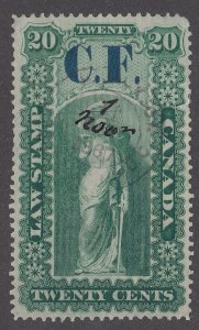 Canada Revenue OL3 Used Ontario Law Stamp