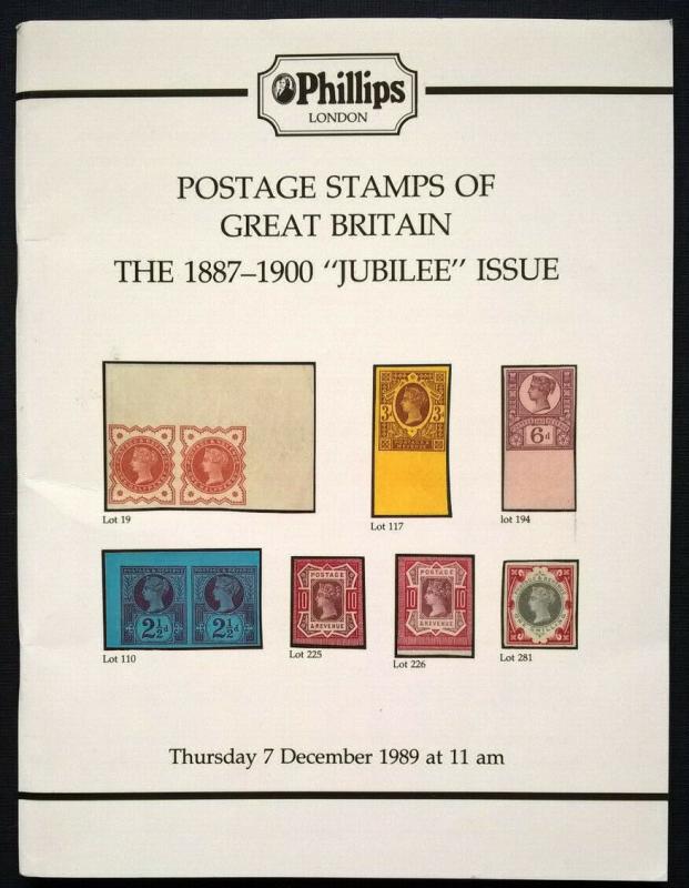 Auction Catalogue GREAT BRITAIN 1887-1900 JUBILEE ISSUE Queen Victoria