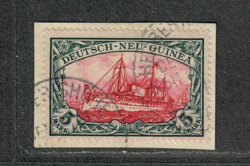 German New Guinea Sc#19 Used/VF, Grobe Signed On Piece, Cv. $500