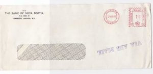 bank of nova scotia  kingston jamaica 1966  stamps cover ref r16025