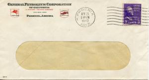 U.S. Scott 807 On 2 Color 1940 Ad Cover for General Petroleum Corporation