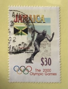 Jamaica 2000 Scott 932 used - $30, Summer Olympic Games, Sydney, the Runner