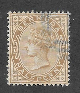 Bermuda Scott #16 Used  2p Queen Victoria 2022 CV $5.25