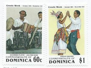 Dominica #1395-1396  60c & $1.  Creole Week  (MNH) CV $2.40