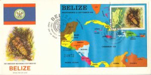 Belize Scott 652 Unaddressed.