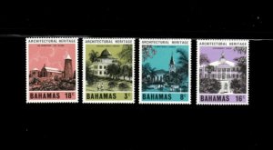 Bahamas 1978 - Architecture - Set of 4 Stamps  - Scott #420-3 - MNH