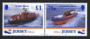 Jersey 175th Anniversary of Royal National Lifeboats Institution pair SG#890-891