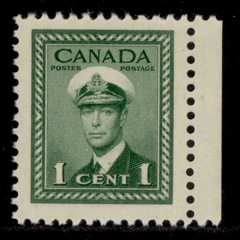 CANADA GVI SG375, 1c green, NH MINT.