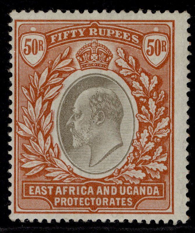 EAST AFRICA and UGANDA EDVII SG16, 50r grey & red-brown, M MINT. Cat £2750.