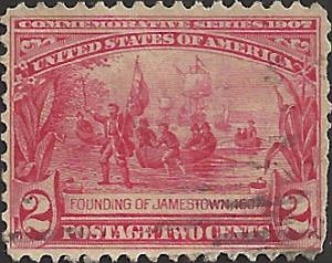 # 329 USED FAULT CARMINE FOUNDING OF JAMESTOWN