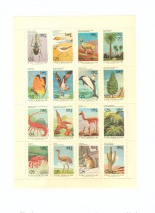 CHILE 758 MNH SH/16 CV $17.50 BIN $10.50