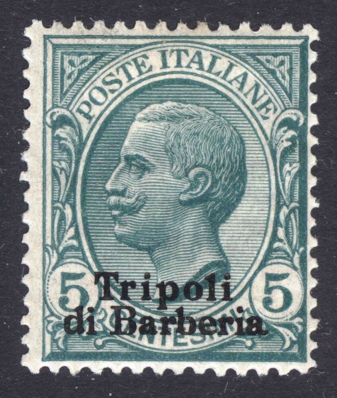 Italy Offices in Africa Tripoli 1907 5c Green Wmk Crown Scott 4 LMM/MLH Cat $140