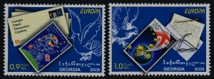 Georgia 439-40 MNH EUROPA, Stamp on Stamp