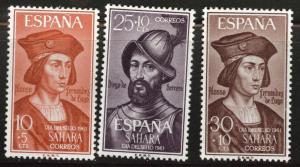 SPANISH SAHARA Scott B67-69 MH* 1961 semi-postals