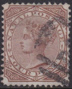 Natal 1874-1878 SC 58 Used