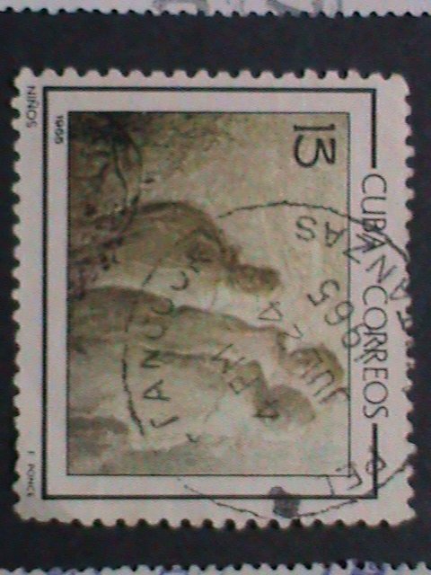 ​CUBA-1964-66 VERY OLD CUBA STAMPS-FAMOUS PAINTINGS-NATIONAL MUSEIUM- USED-VF