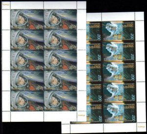 Armenia 532-3  Space achievements  Yuri Gagarin Sheetlets of 10.