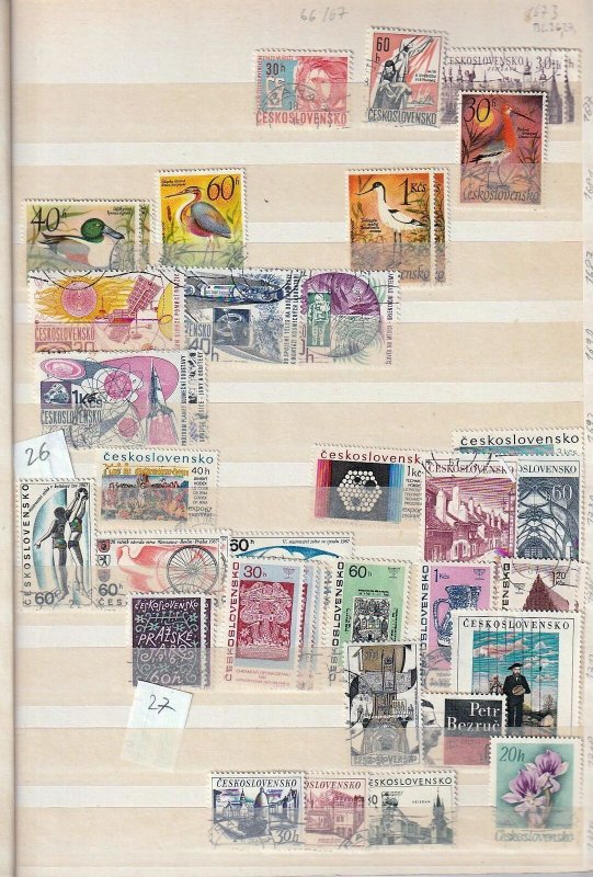 Czech Republic Mid Period M&U Collection Incl.Sheets (Aprx 500 Items)Goy3241