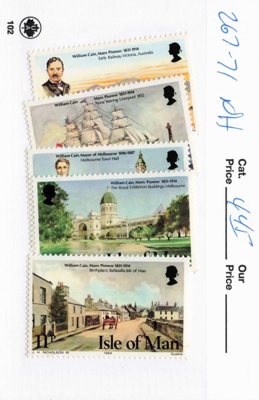 ISLE OF MAN  267-71   MNH