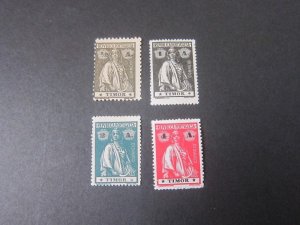 Timor 1914 Sc 156-58,160 MH