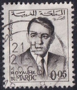 Morocco 77 (used) 5c King Hassan II, black (1962)