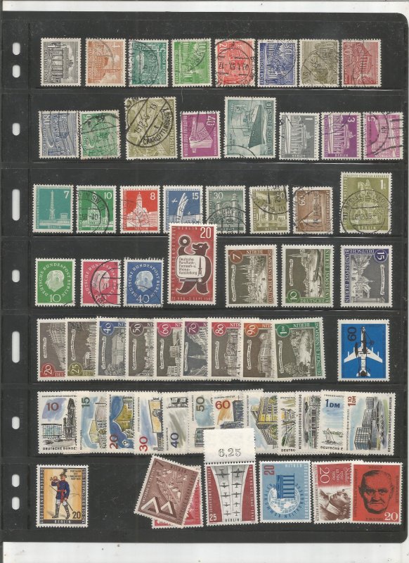 GERMANY COLLECTION ON STOCK SHEETS, BOTH MINT AN USED