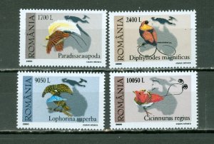 ROMANIA 2000 BIRDS #4350-53 SET MNH...$3.50