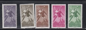 Spanish Guinea # C15-19, Soccer Players, Mint LH, 1.3 Cat.