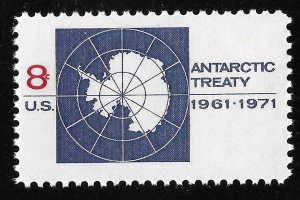 US #1431 8c Map of Antarctica MNH