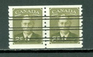 CANADA 1950 GEO VI  #309xx  PRECANCEL  COIL  PAIR   MNH..$5.00