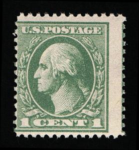 GENUINE SCOTT #536 MINT OG NH 1919 GRAY GREEN PERF-12½  OFFSET UNWMK  #7502