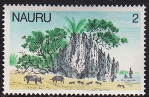 Nauru 166 Pigs Eating 1979