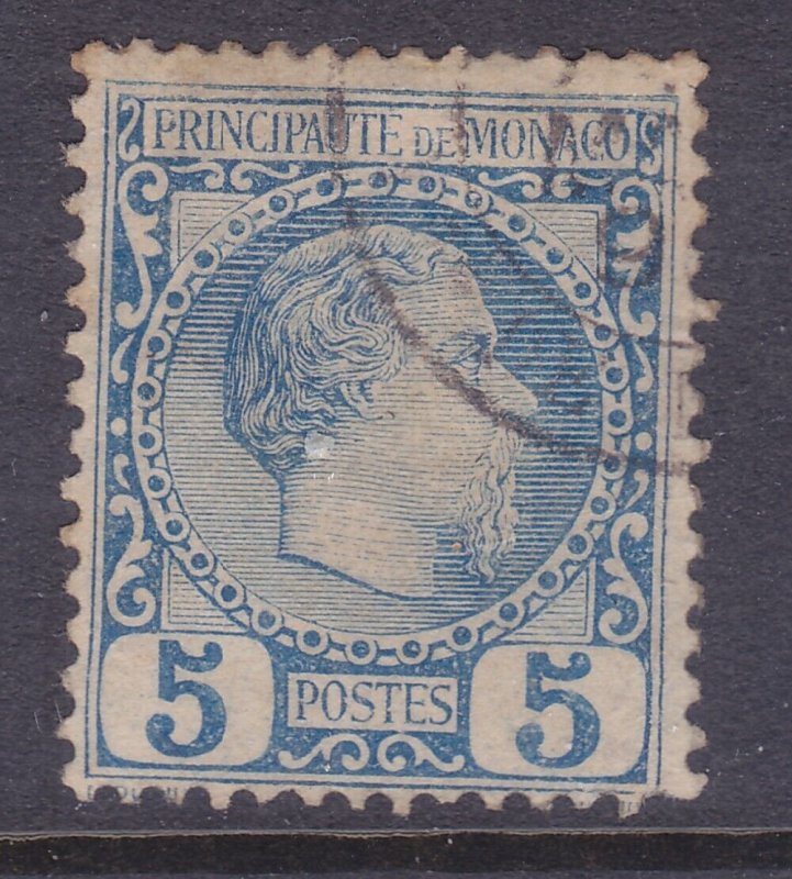 Monaco 3 Used 1885 King Charles III VF